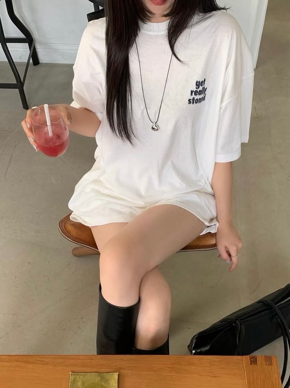 BRICK韓國直郵女裝新品26夏季26春夏推薦休閑時尚職業T恤BRICKT恤圖色1