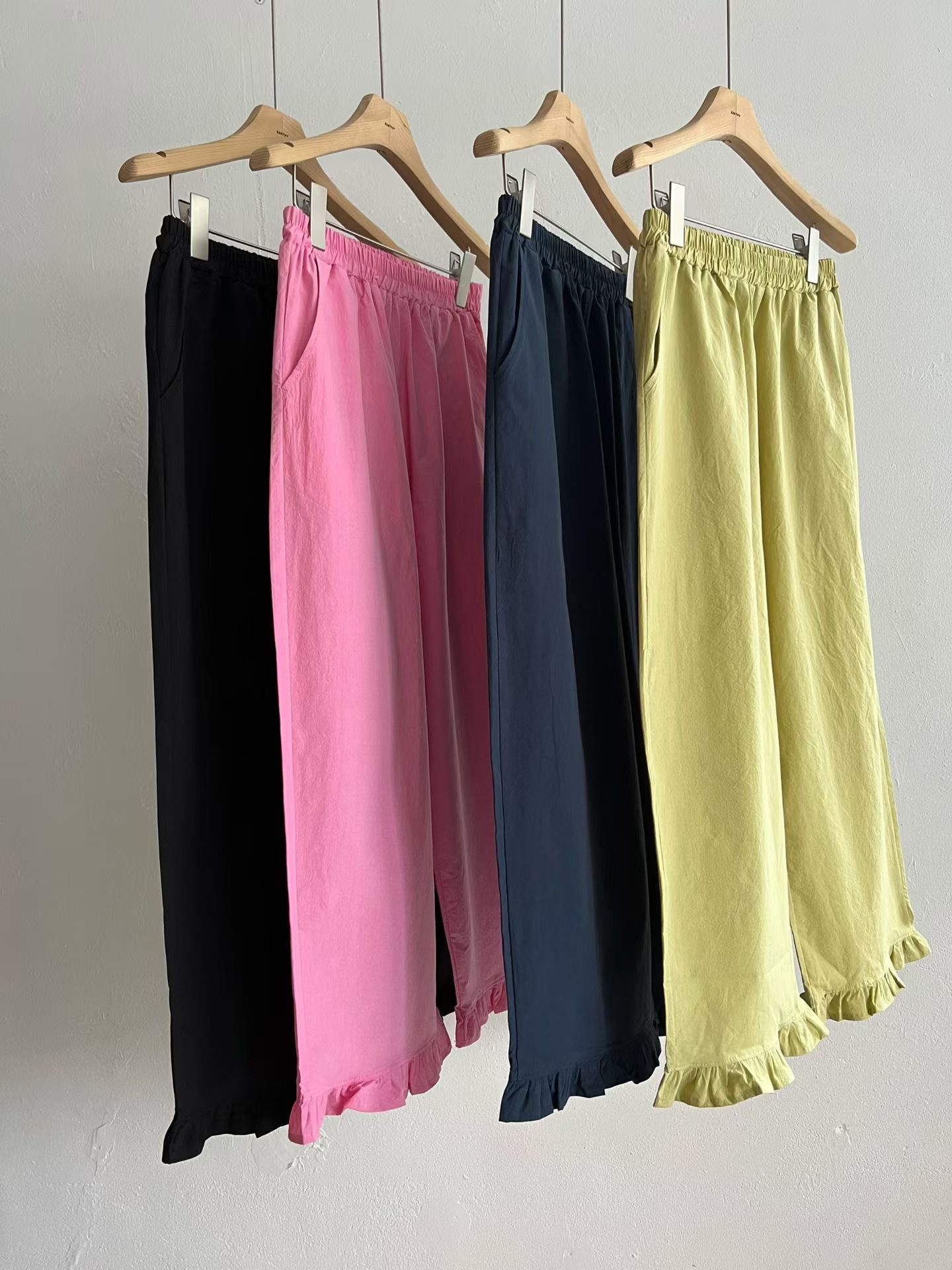 BRICK韓國東大門直郵女士新品26春夏人氣休閑26夏季休閑褲BRICK休閑褲圖色2左二色