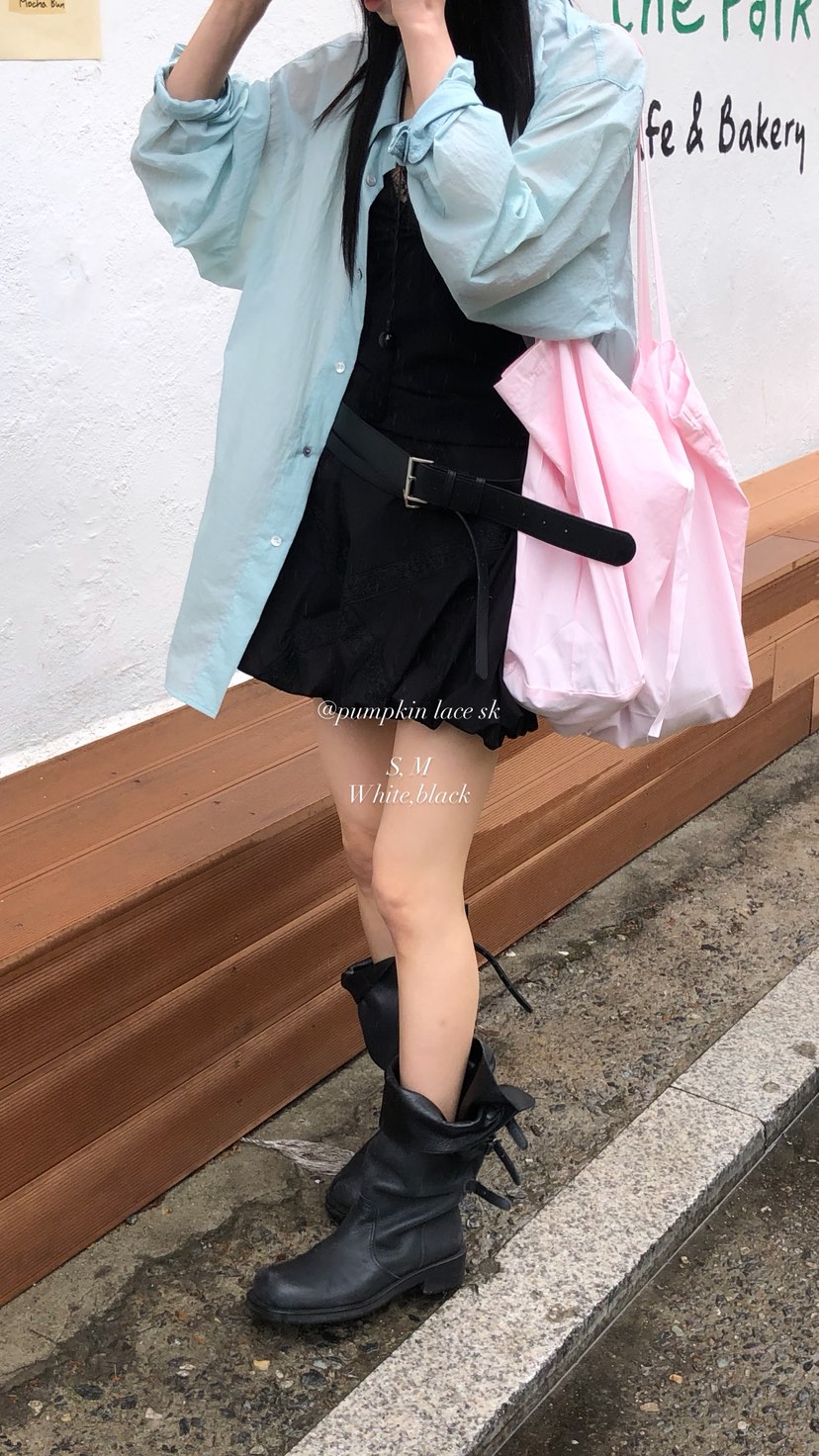 OVER RICH韓國東大門直郵女士新品休閑人氣熱賣26春夏短裙OVER RICH短裙