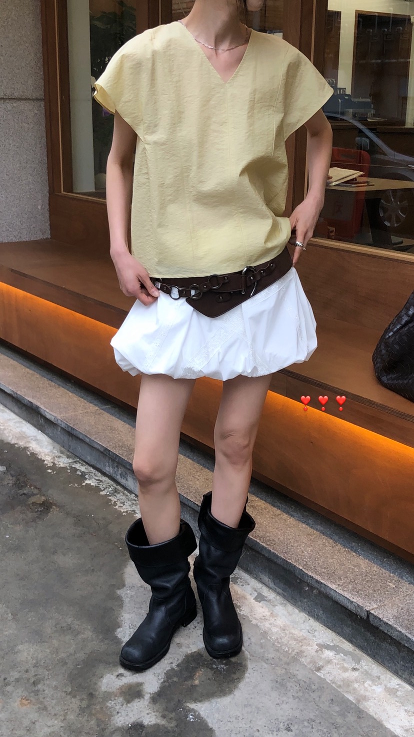OVER RICH韓國東大門直郵女士新品休閑人氣熱賣26春夏短裙OVER RICH短裙