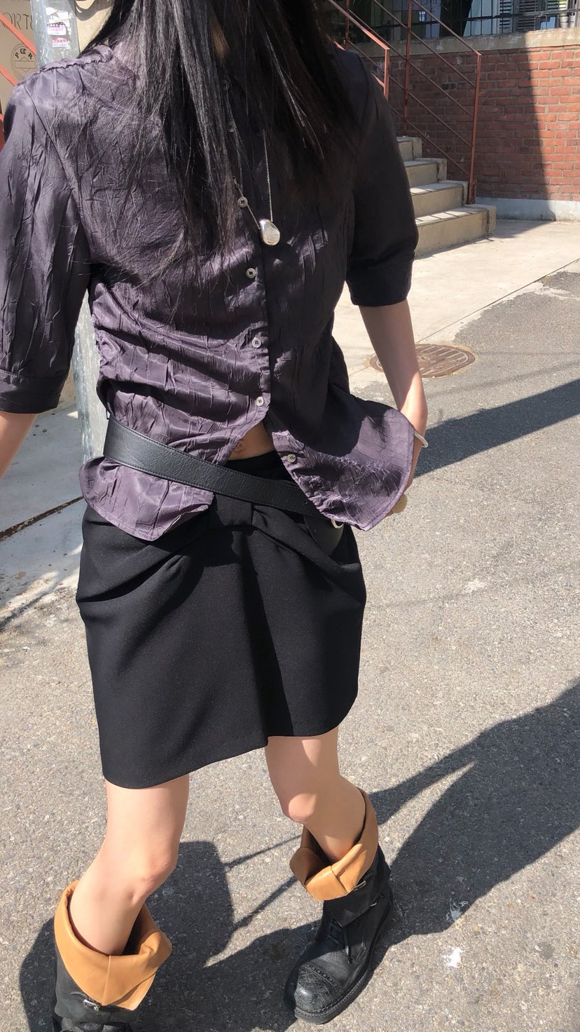 OVER RICH韓國直郵實拍女士新款26夏季26春夏襯衫蕾絲衫褶皺OVER RICH襯衫/蕾絲衫