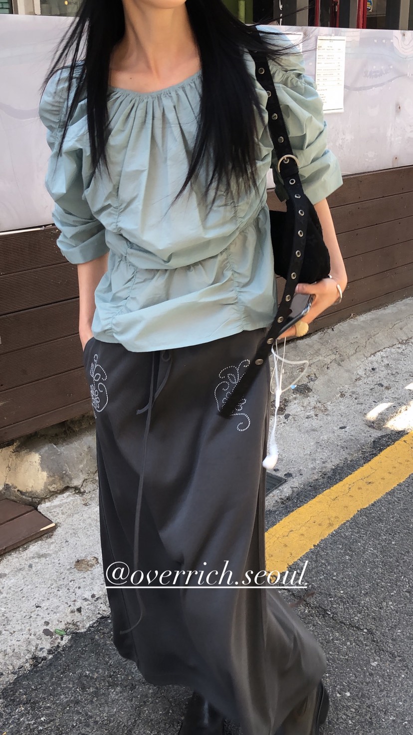 OVER RICH韓國直郵實拍女裝新款26春夏職業人氣襯衫蕾絲衫OVER RICH襯衫/蕾絲衫