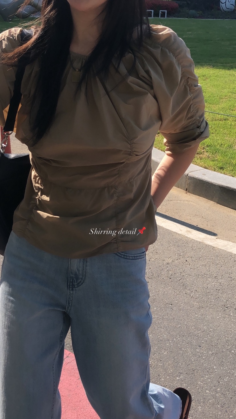 OVER RICH韓國直郵實拍女裝新款26春夏職業人氣襯衫蕾絲衫OVER RICH襯衫/蕾絲衫