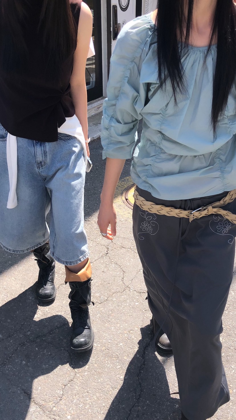 OVER RICH韓國直郵女士新款時尚26春夏26夏季人氣休閑短褲OVER RICH短褲