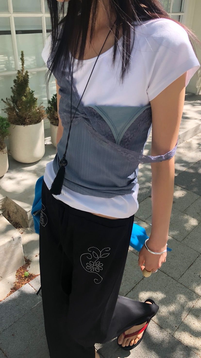 OVER RICH韓國東大門直郵女裝新品職業熱賣26夏季吊帶背心OVER RICH吊帶/背心