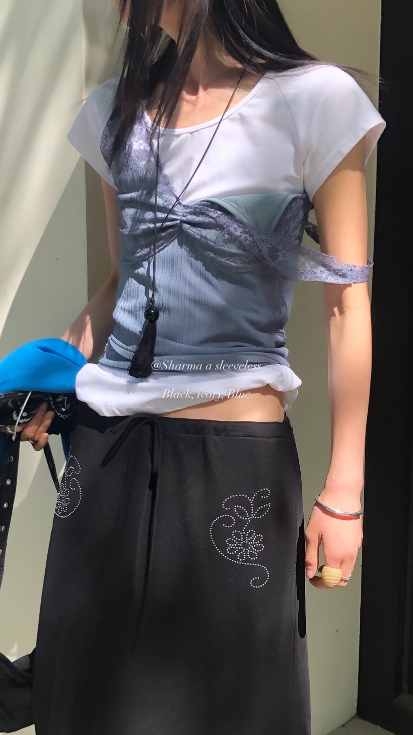 OVER RICH韓國東大門直郵女裝新品職業熱賣26夏季吊帶背心OVER RICH吊帶/背心