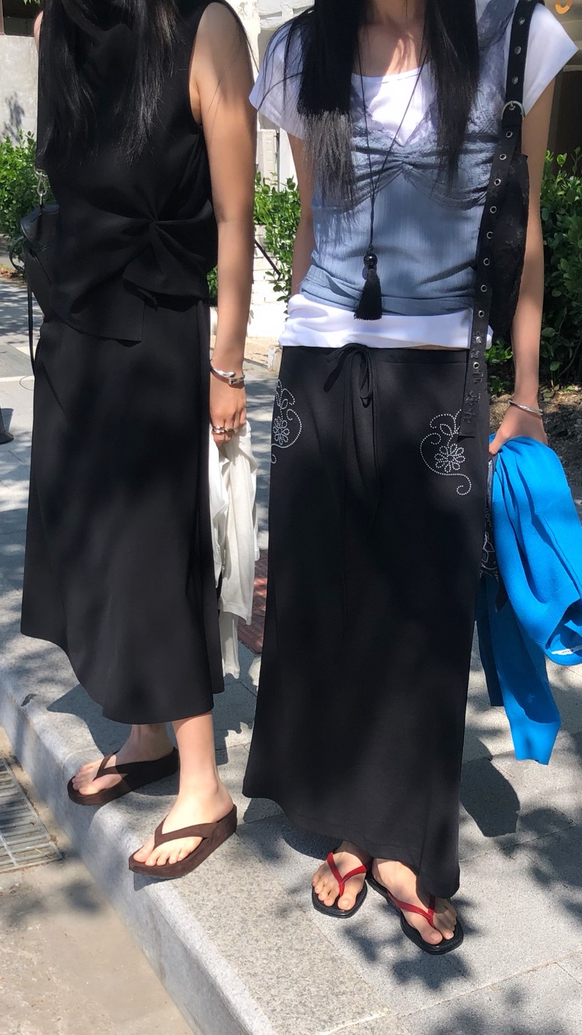 OVER RICH韓國代購女裝新品職業26春夏26夏季時尚推薦長裙OVER RICH長裙
