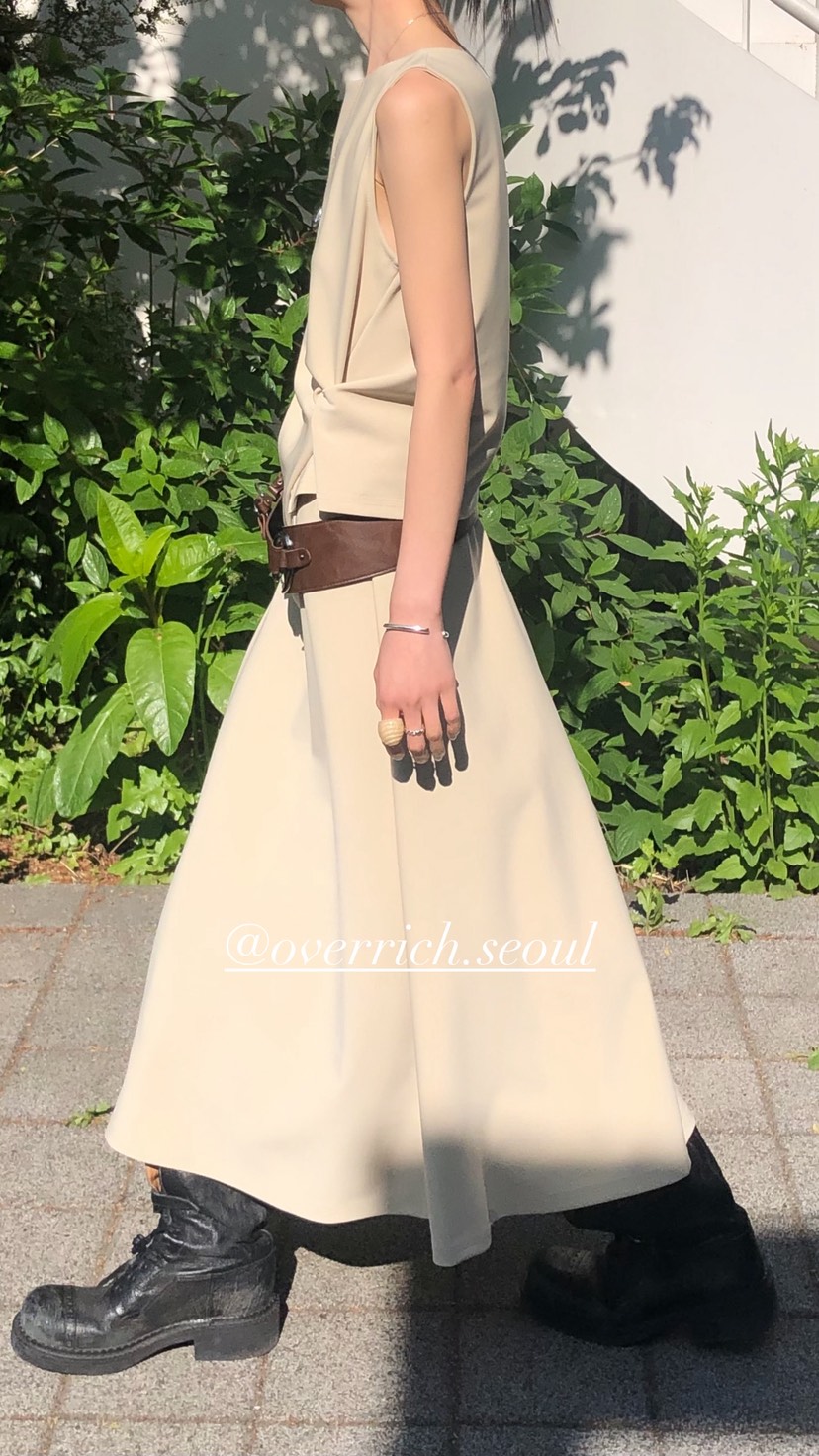 OVER RICH韓國代購女裝新品職業26春夏26夏季時尚推薦長裙OVER RICH長裙