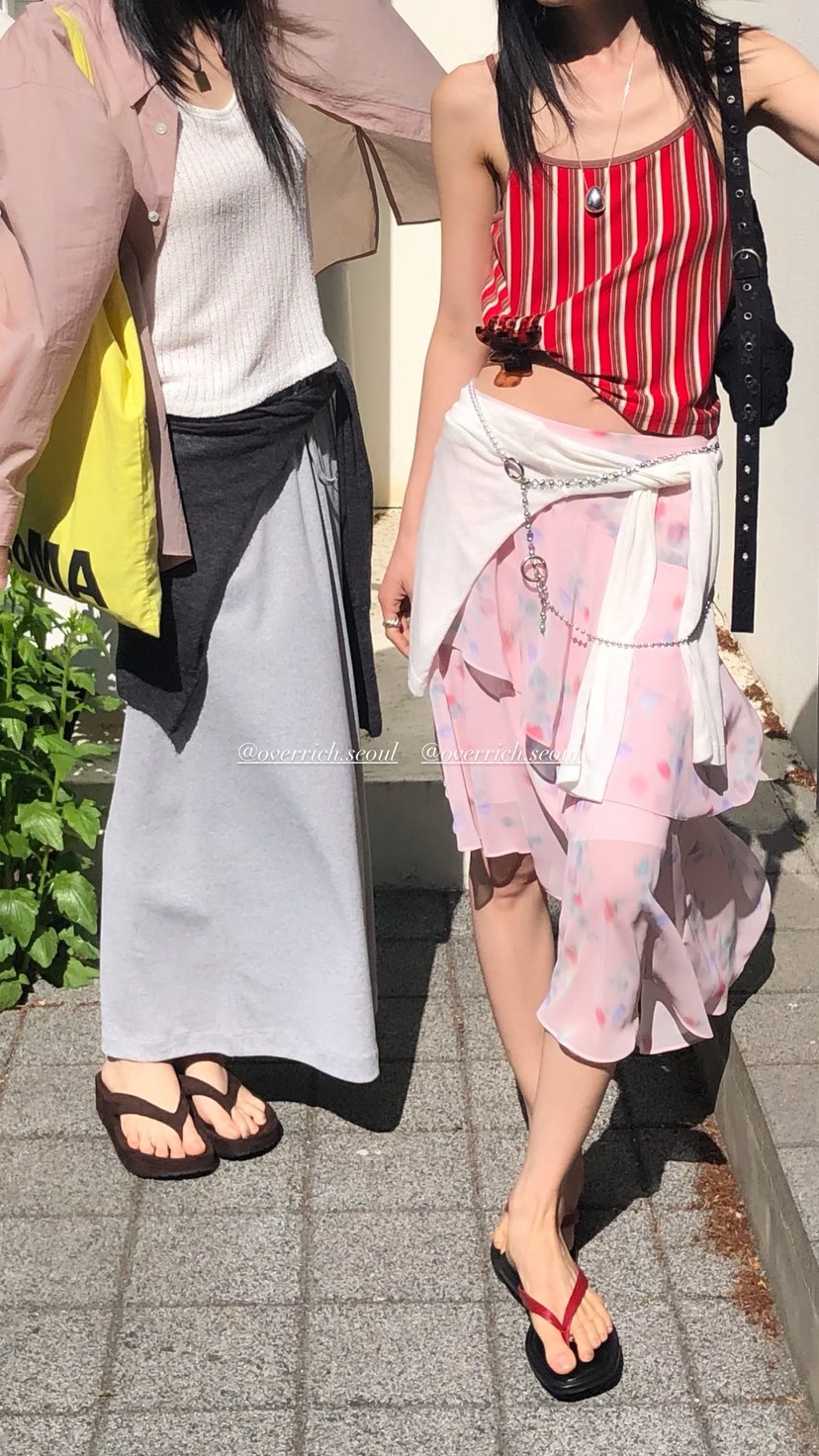 OVER RICH東大門實拍韓國女裝新品26春夏時尚半身裙中短裙OVER RICH半身裙/中短裙