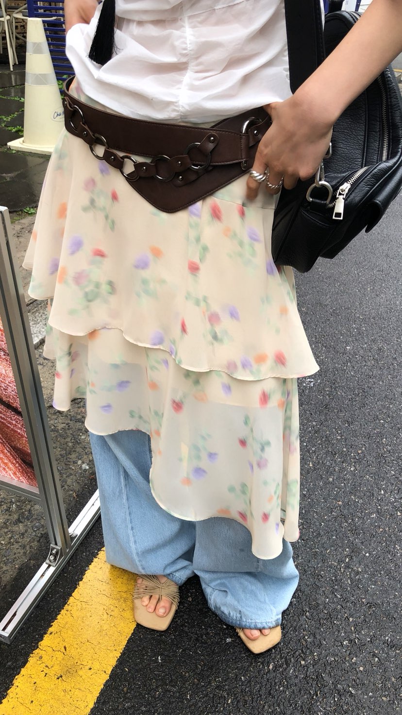 OVER RICH東大門實拍韓國女裝新品26春夏時尚半身裙中短裙OVER RICH半身裙/中短裙