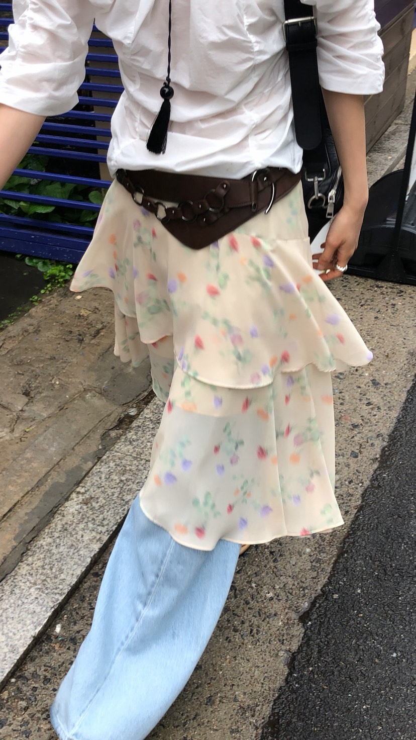 OVER RICH東大門實拍韓國女裝新品26春夏時尚半身裙中短裙OVER RICH半身裙/中短裙