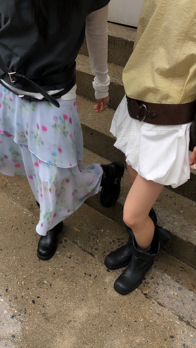OVER RICH東大門實拍韓國女裝新品26春夏時尚半身裙中短裙OVER RICH半身裙/中短裙