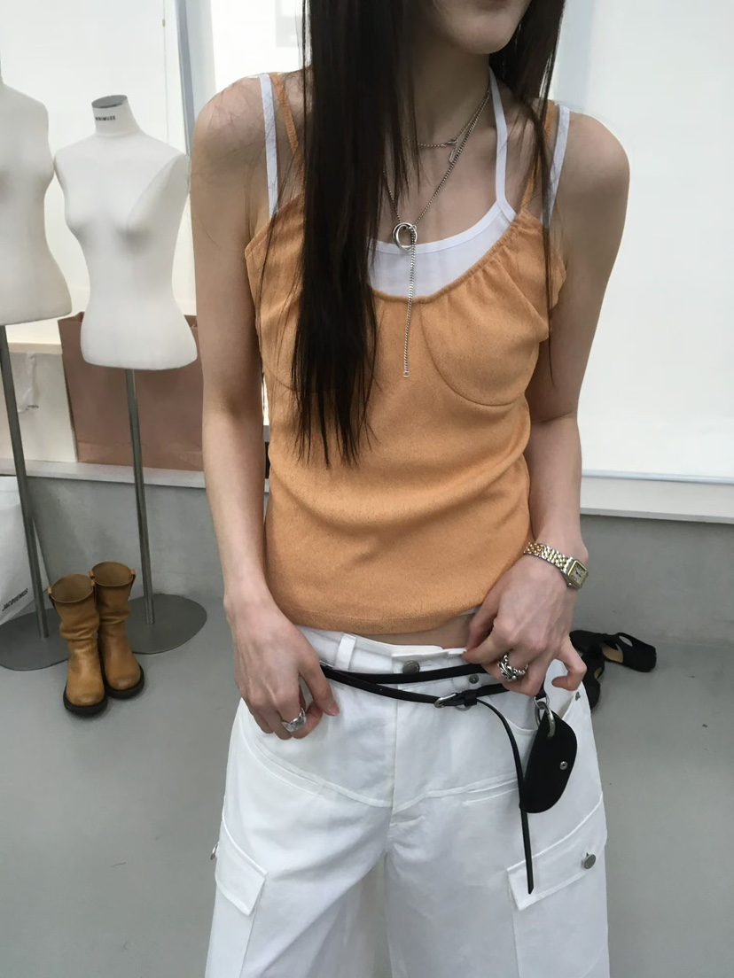 MINIMUZE韓國直郵實拍女士新品人氣職業推薦休閑吊帶背心MINIMUZE吊帶/背心