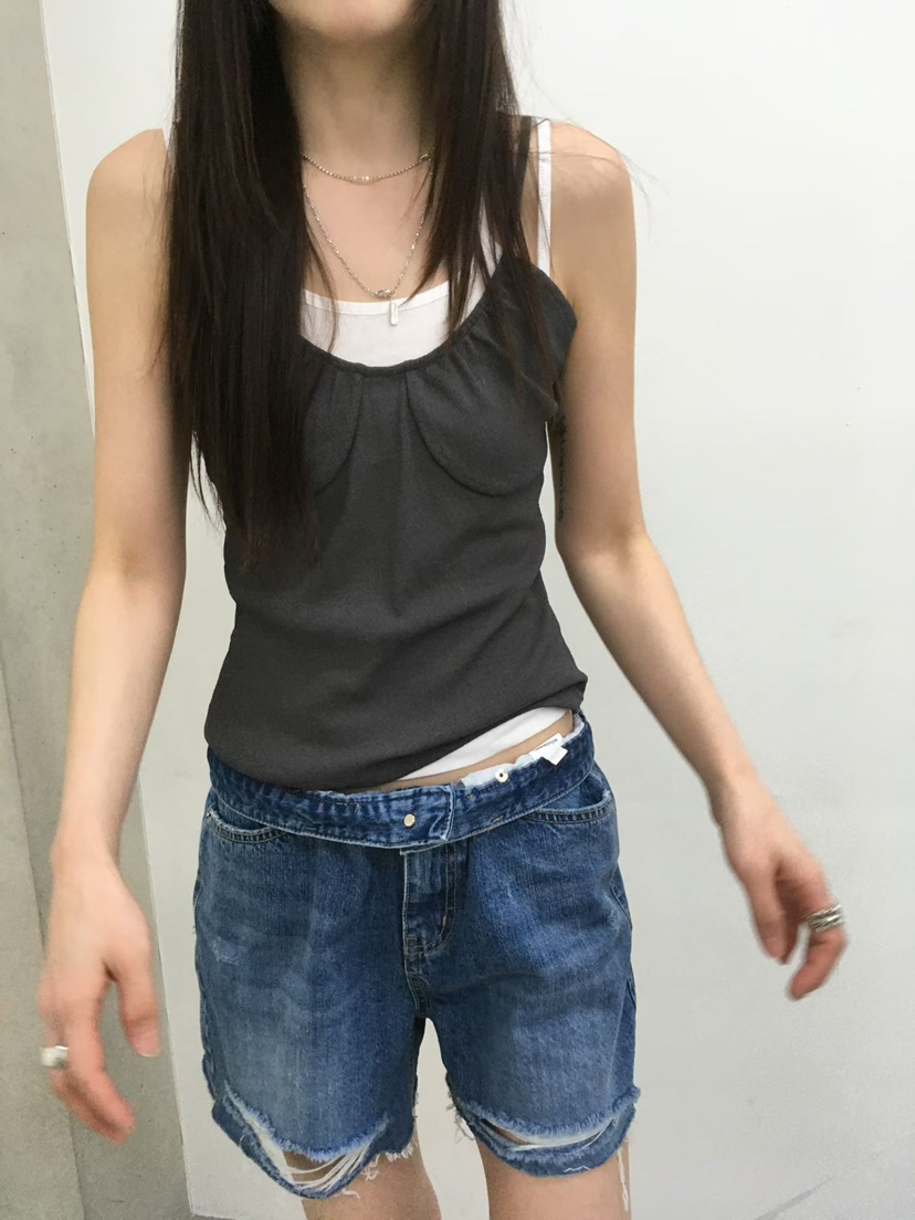 MINIMUZE韓國直郵實拍女士新品人氣職業推薦休閑吊帶背心MINIMUZE吊帶/背心