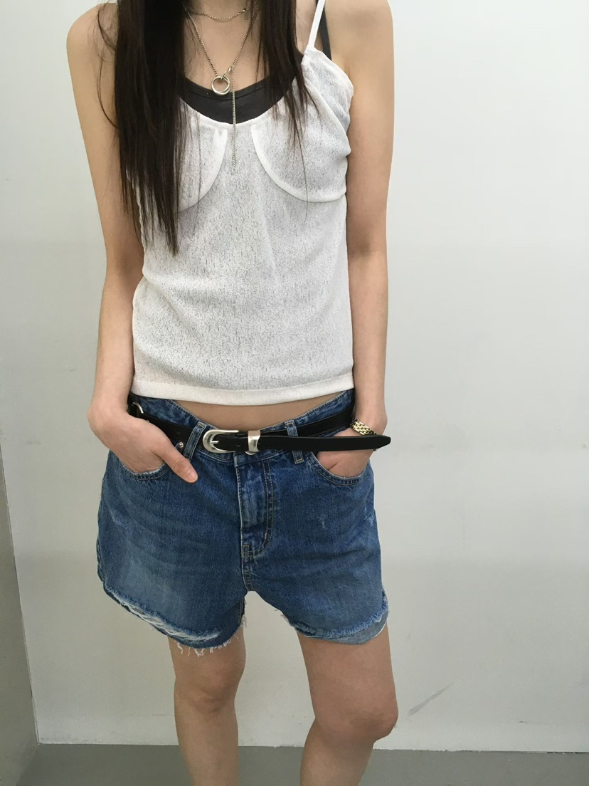 MINIMUZE韓國直郵實拍女士新品人氣職業推薦休閑吊帶背心MINIMUZE吊帶/背心