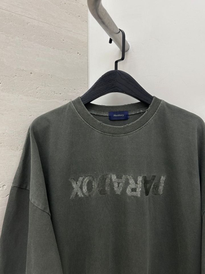 HESTORY韓國直郵女裝新品26夏季休閑時尚T恤男女同款刺繡HESTORYT恤