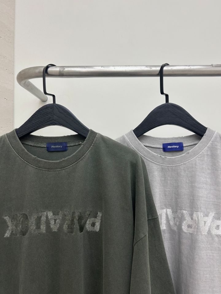 HESTORY韓國直郵女裝新品26夏季休閑時尚T恤男女同款刺繡HESTORYT恤