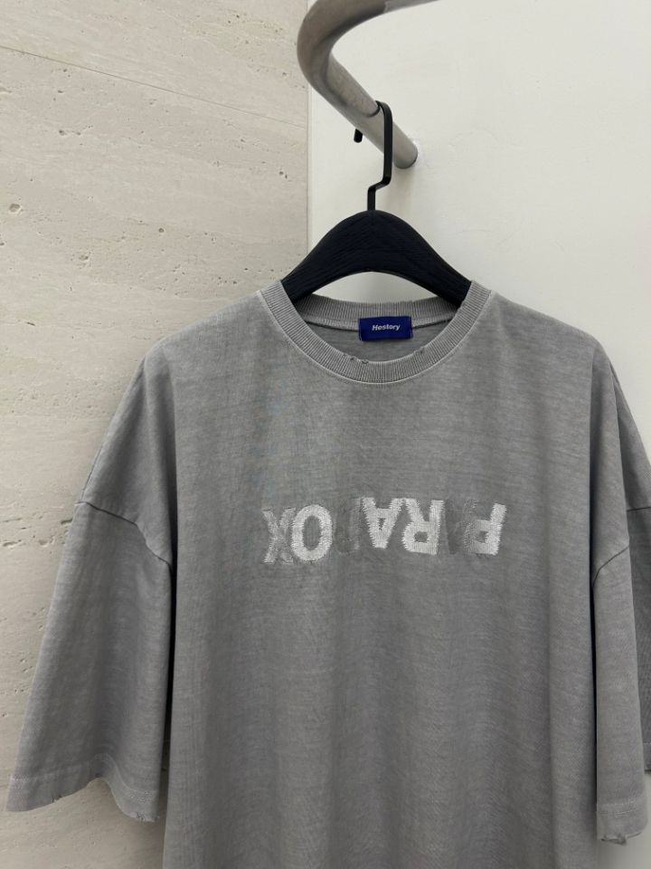HESTORY韓國直郵女裝新品26夏季休閑時尚T恤男女同款刺繡HESTORYT恤