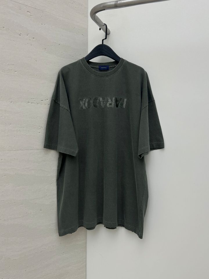 HESTORY韓國直郵女裝新品26夏季休閑時尚T恤男女同款刺繡HESTORYT恤圖色1