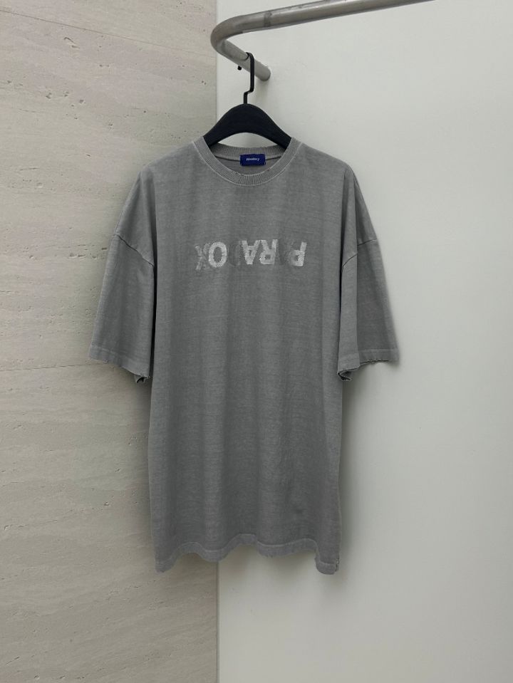 HESTORY韓國直郵女裝新品26夏季休閑時尚T恤男女同款刺繡HESTORYT恤圖色2