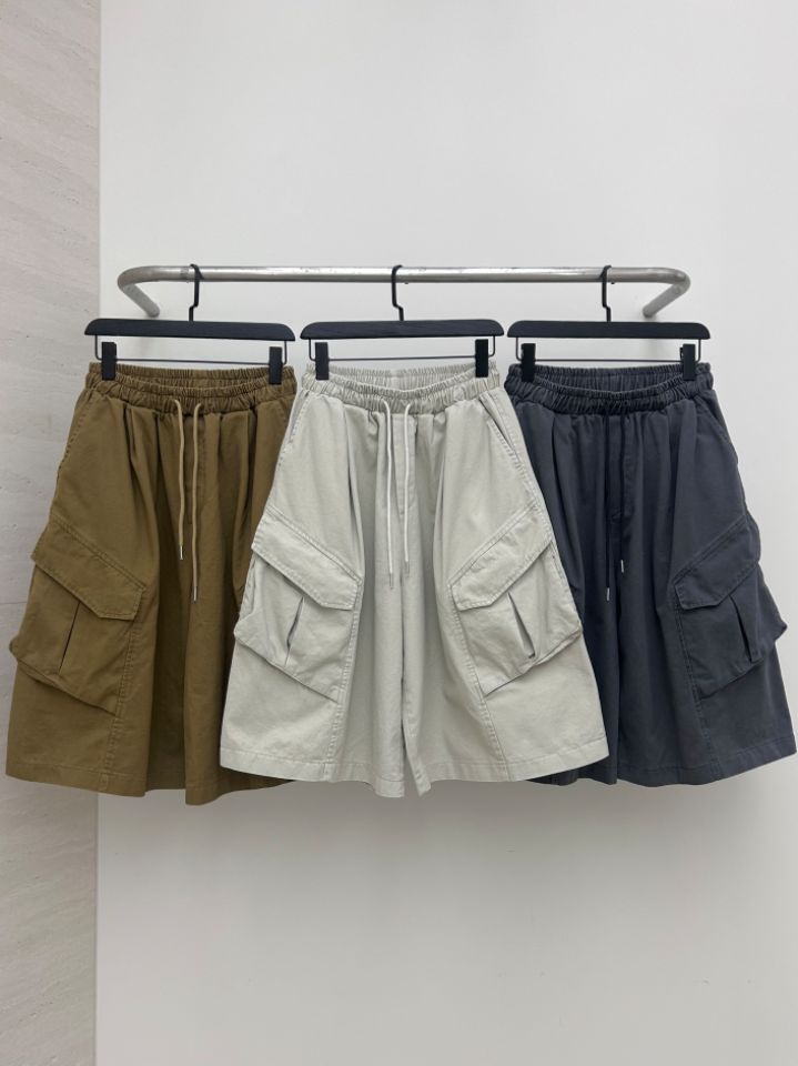 HESTORY韓國東大門代購女裝新品26春夏短褲男女同款工裝水洗HESTORY短褲