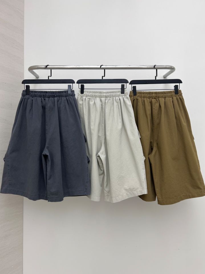 HESTORY韓國東大門代購女裝新品26春夏短褲男女同款工裝水洗HESTORY短褲