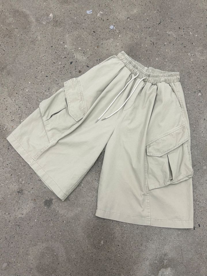 HESTORY韓國東大門代購女裝新品26春夏短褲男女同款工裝水洗HESTORY短褲