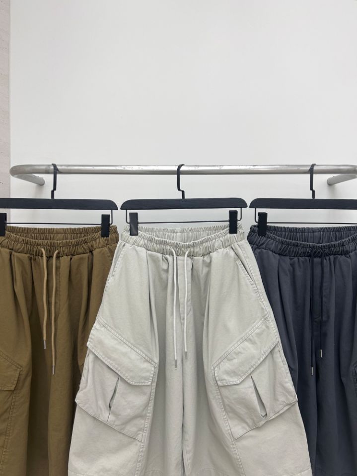 HESTORY韓國東大門代購女裝新品26春夏短褲男女同款工裝水洗HESTORY短褲