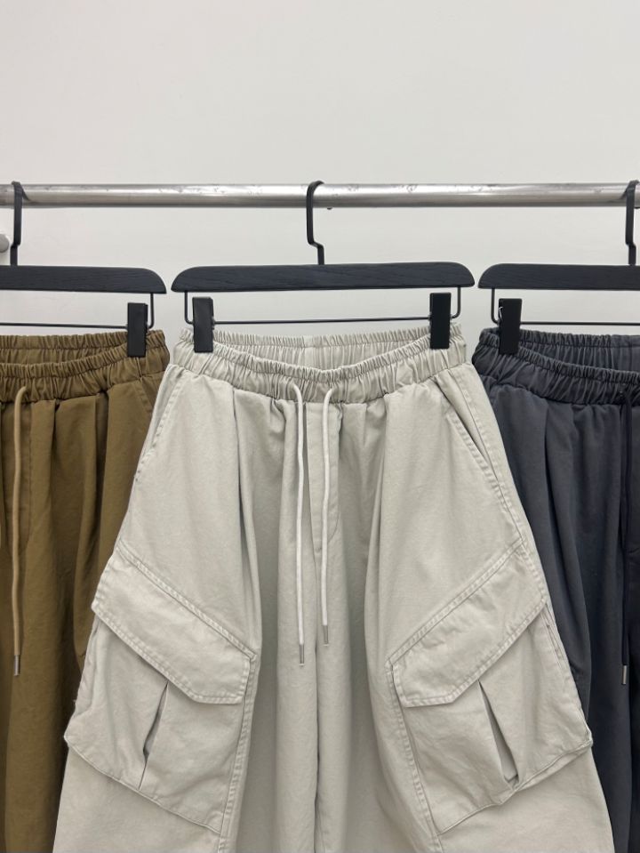 HESTORY韓國東大門代購女裝新品26春夏短褲男女同款工裝水洗HESTORY短褲