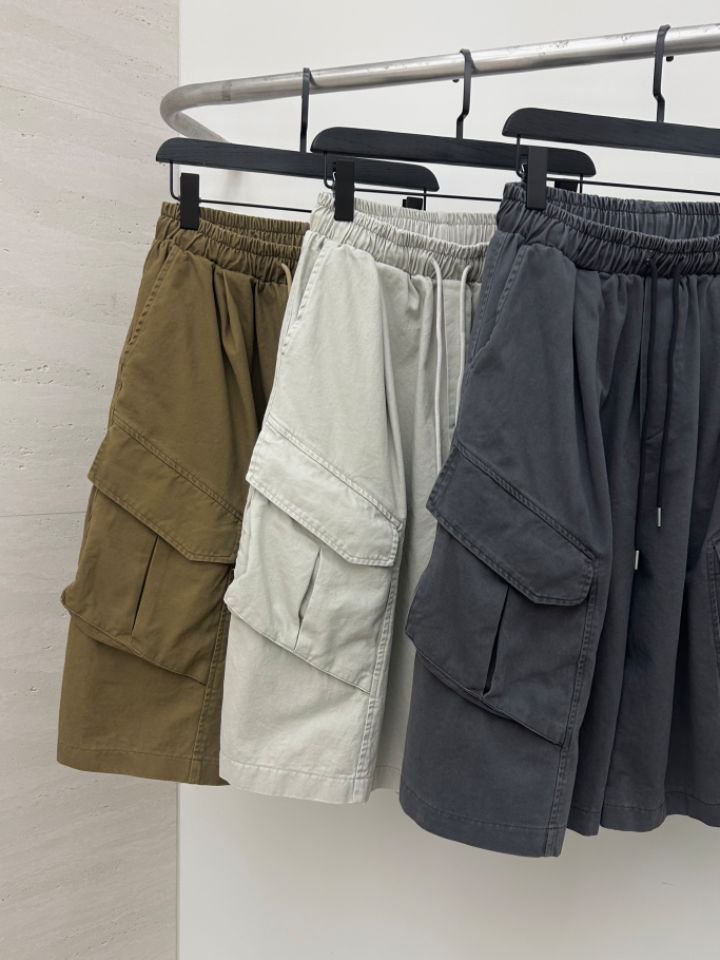HESTORY韓國東大門代購女裝新品26春夏短褲男女同款工裝水洗HESTORY短褲