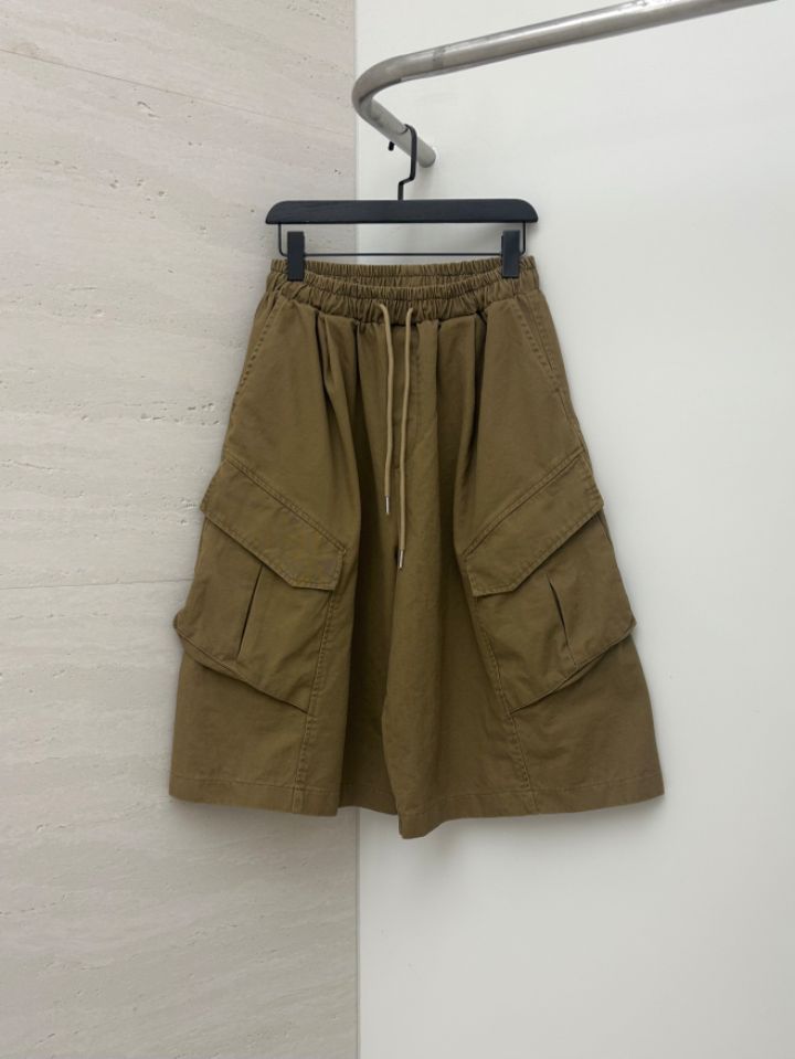 HESTORY韓國東大門代購女裝新品26春夏短褲男女同款工裝水洗HESTORY短褲圖色2