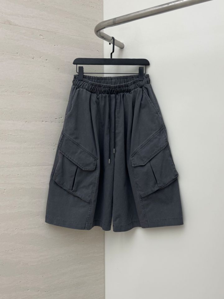 HESTORY韓國東大門代購女裝新品26春夏短褲男女同款工裝水洗HESTORY短褲圖色3