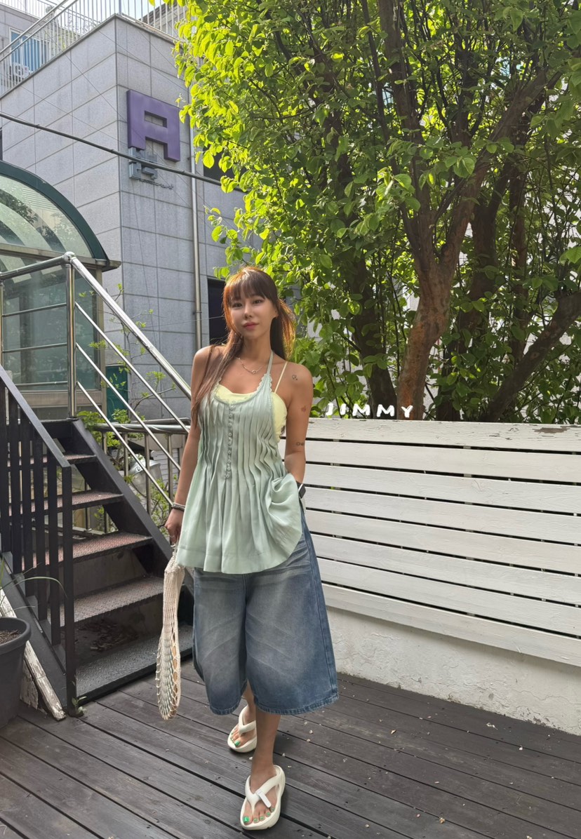 JIMMY韓國直郵女士新款時尚休閑職業熱賣26春夏推薦吊帶背心JIMMY/REMAKE吊帶/背心