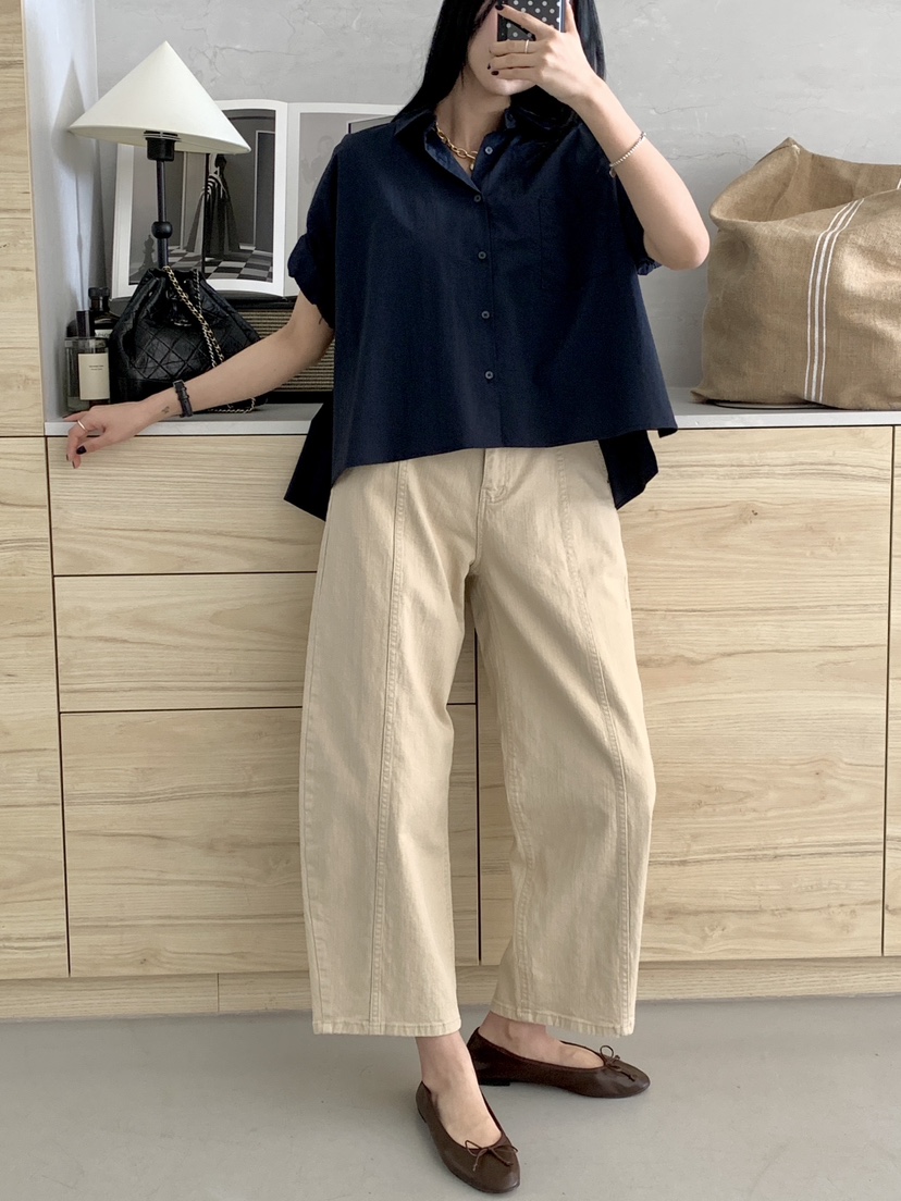 DAVICHI/D.SECOND韓國東大門代購女士新品26夏季休閑褲含隨機腰帶DAVICHI/D.SECOND休閑褲