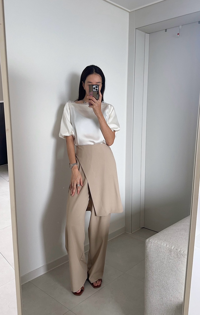 SOUIT韓國直郵女士新品推薦時尚人氣休閑26夏季職業26春夏裙褲SOUIT by mabel-L裙褲