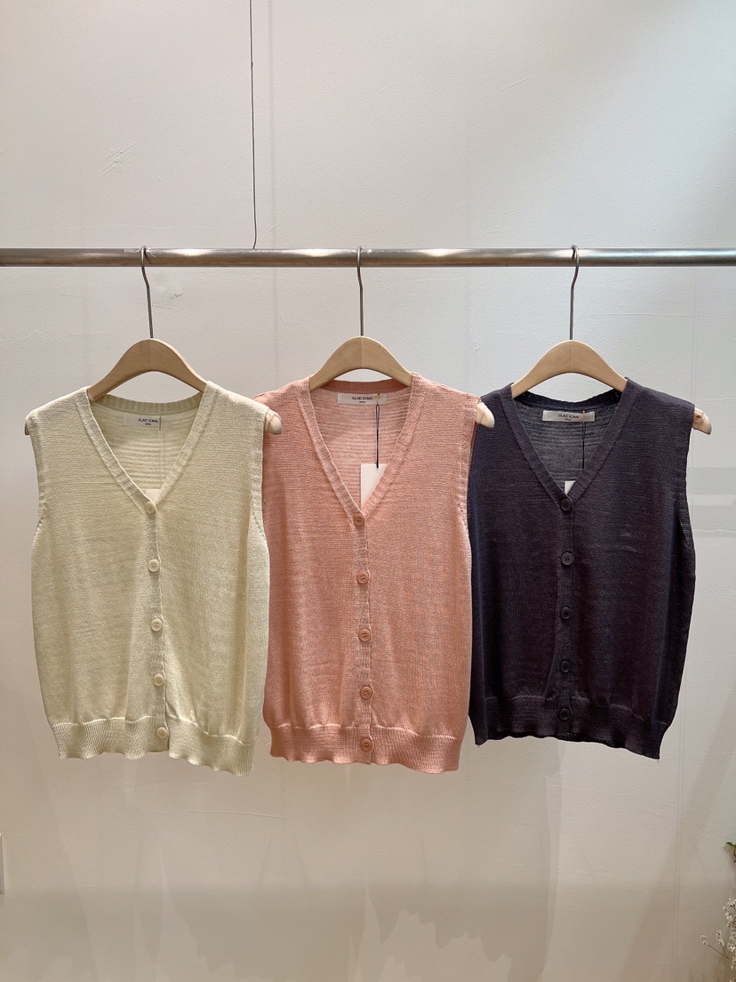GLAD SOME韓國直郵女裝新品休閑時尚推薦26春夏吊帶背心開衫GLAD SOME吊帶/背心圖色3左三色