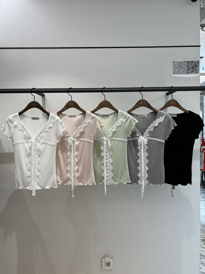 LOVE PULL韓國代購女裝新品推薦26夏季時尚熱賣26春夏T恤LOVE PULLT恤