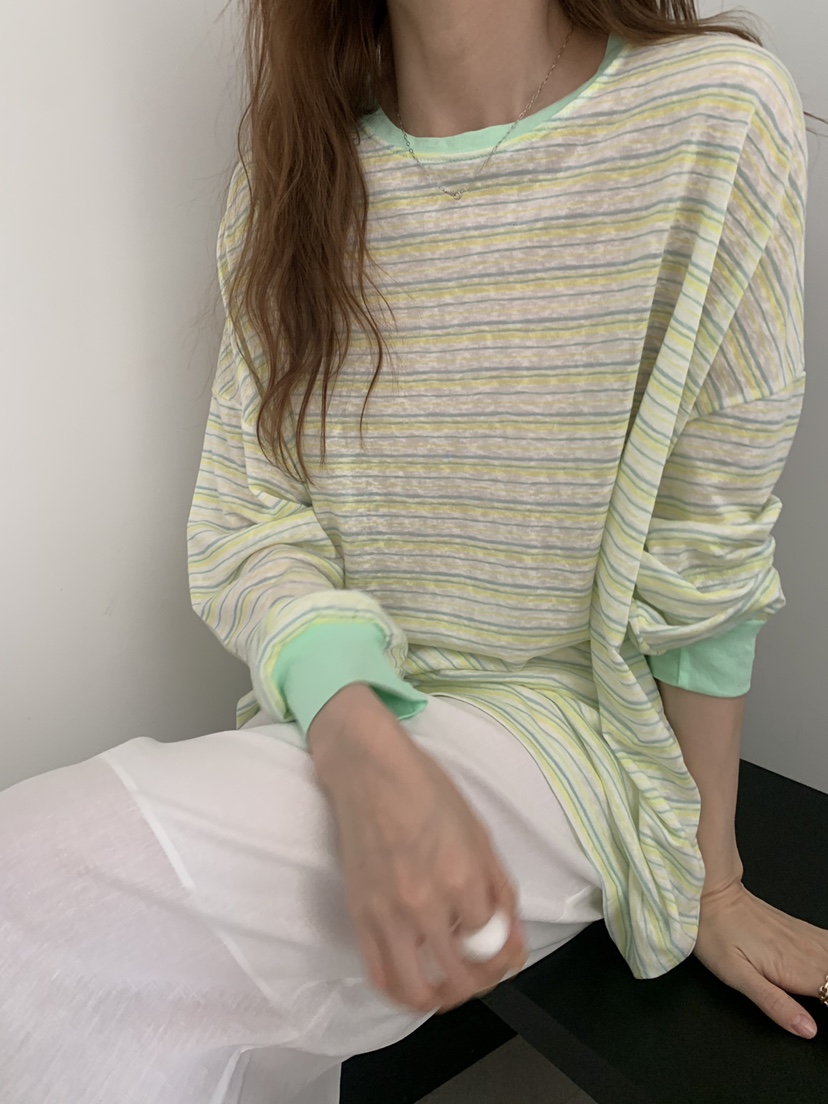 LONG PEAK韓國直郵實拍女士新品時尚推薦職業熱賣長袖T恤LONG PEAK長袖T恤