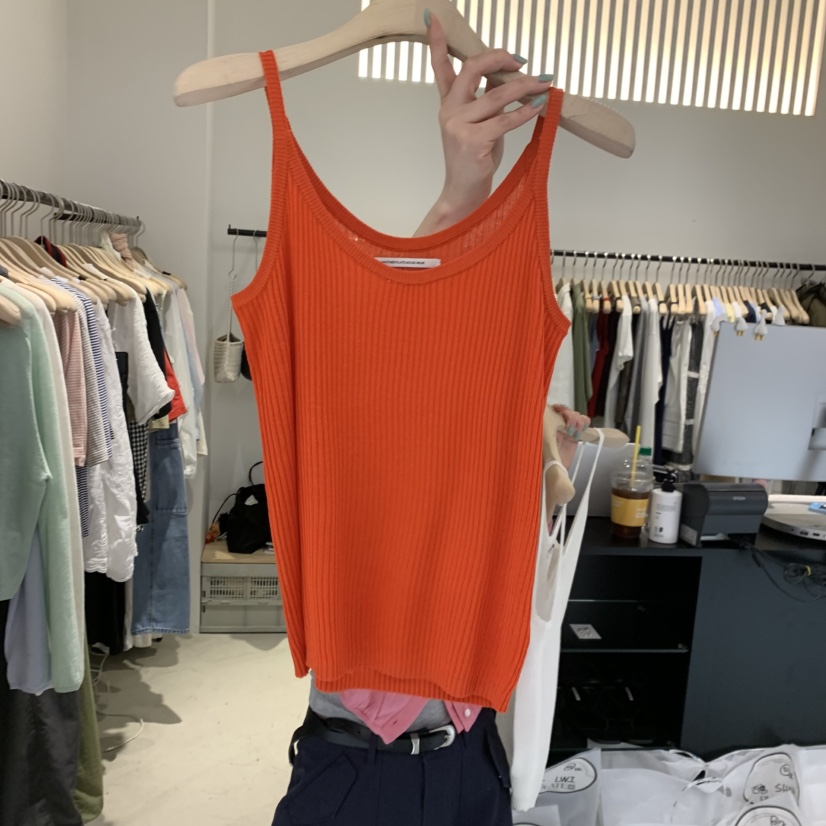 PLATE韓國代購女裝新品職業推薦26春夏26夏季休閑吊帶背心PLATE吊帶/背心圖色4