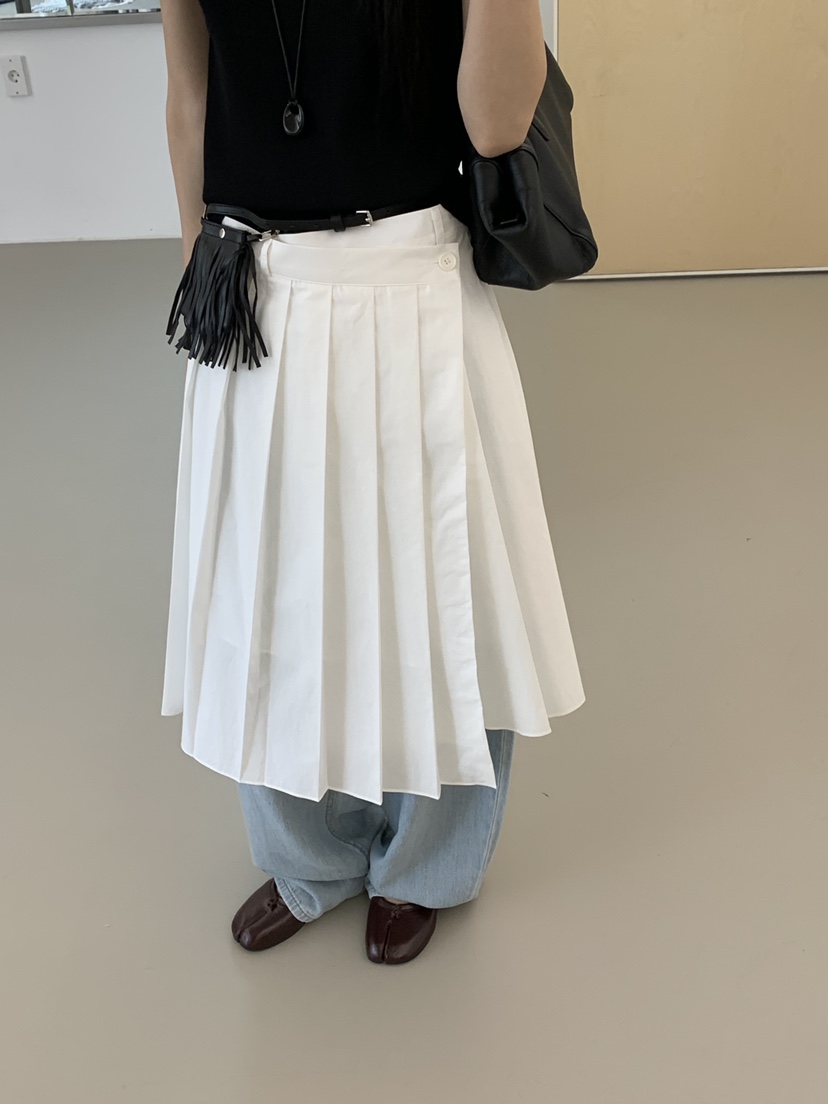 RIVER RAIN韓國東大門代購女士新款26春夏熱賣人氣長裙褶裙RIVER RAIN長裙