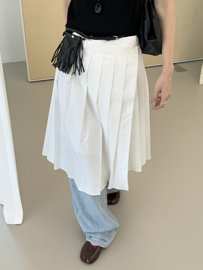 RIVER RAIN韓國東大門代購女士新款26春夏熱賣人氣長裙褶裙RIVER RAIN長裙