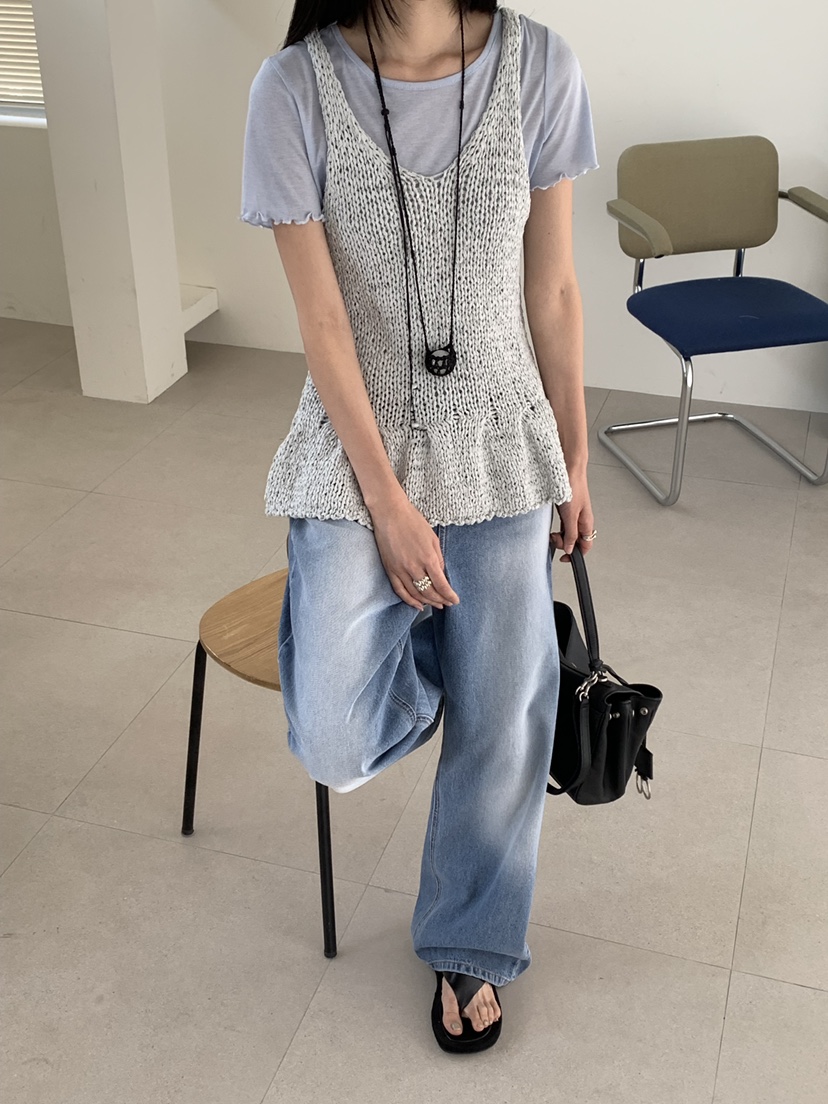 RIVER RAIN韓國東大門直郵女裝新品休閑熱賣26春夏吊帶背心RIVER RAIN吊帶/背心