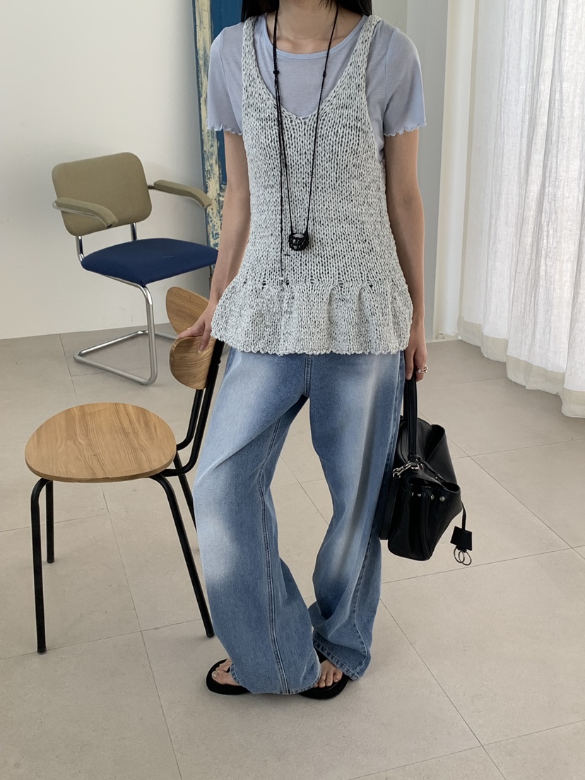 RIVER RAIN韓國東大門直郵女裝新品休閑熱賣26春夏吊帶背心RIVER RAIN吊帶/背心