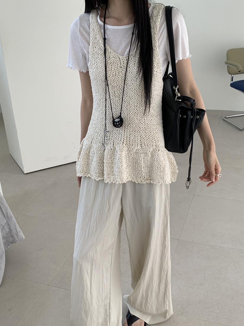 RIVER RAIN韓國東大門直郵女裝新品休閑熱賣26春夏吊帶背心RIVER RAIN吊帶/背心