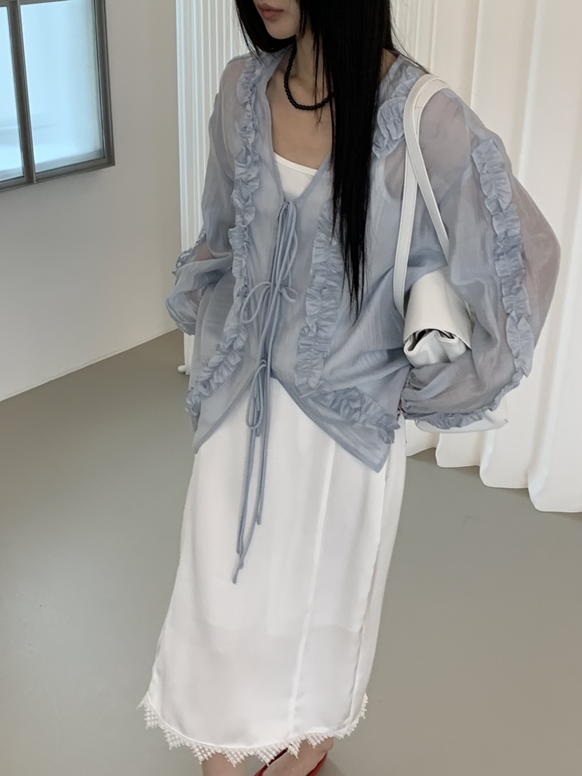 RIVER RAIN東大門實拍韓國女裝新款休閑推薦人氣襯衫蕾絲衫RIVER RAIN襯衫/蕾絲衫