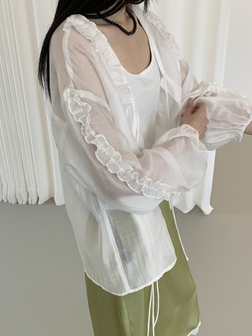 RIVER RAIN東大門實拍韓國女裝新款休閑推薦人氣襯衫蕾絲衫RIVER RAIN襯衫/蕾絲衫