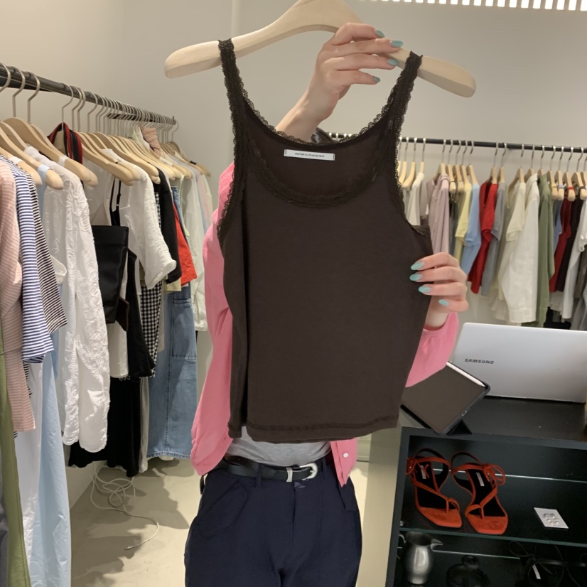 PLATE韓國直郵實拍女士新品休閑26春夏推薦熱賣時尚吊帶背心PLATE吊帶/背心圖色2