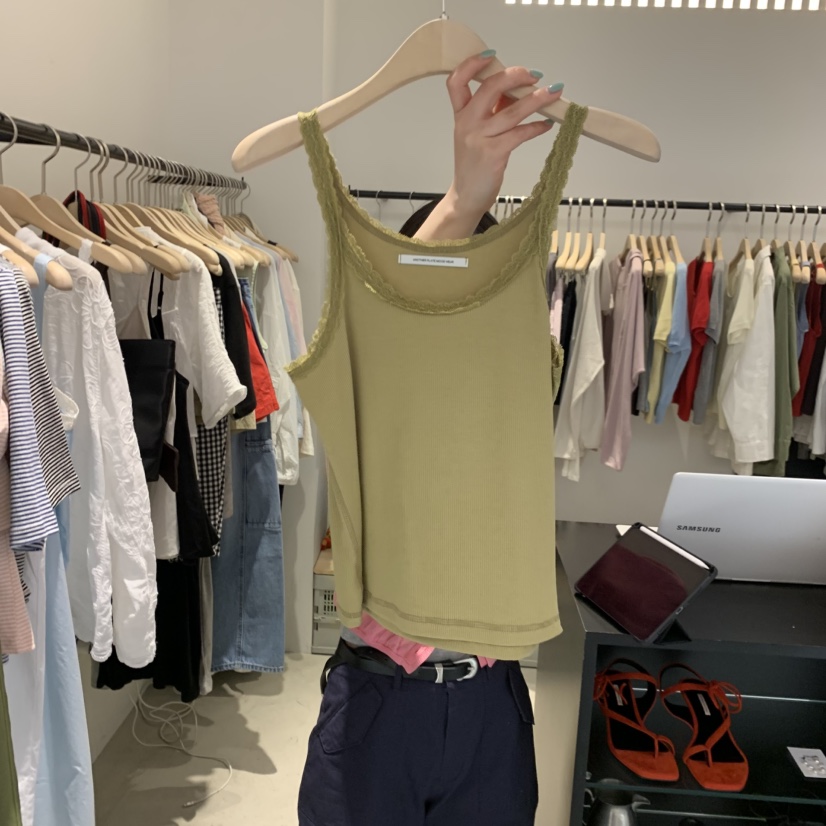 PLATE韓國直郵實拍女士新品休閑26春夏推薦熱賣時尚吊帶背心PLATE吊帶/背心圖色3