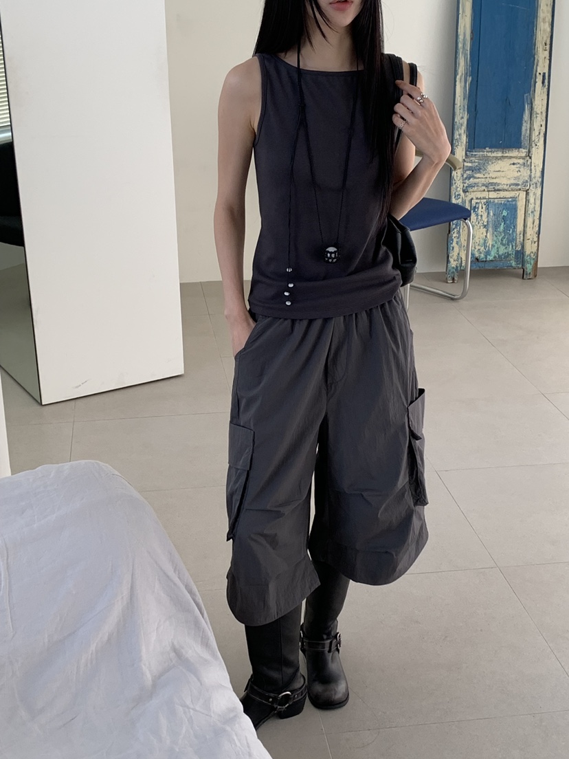 RIVER RAIN東大門實拍韓國女士新品26春夏休閑26夏季短褲RIVER RAIN短褲