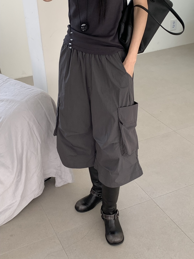 RIVER RAIN東大門實拍韓國女士新品26春夏休閑26夏季短褲RIVER RAIN短褲